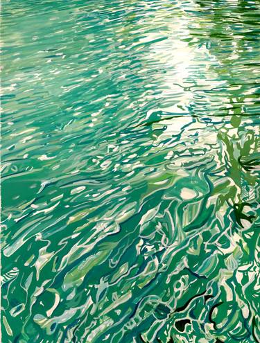 Original Abstract Water Paintings by Layne Jackson