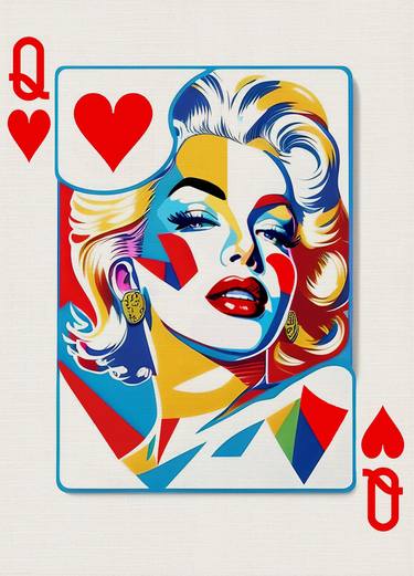 Queen Card Marilyn Monroe the Queen of Pop Art thumb