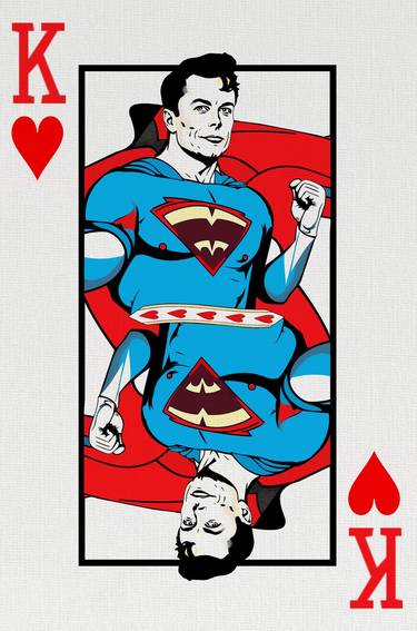 Ace, king, queen and jack of Hearts by Andrey Svistunov