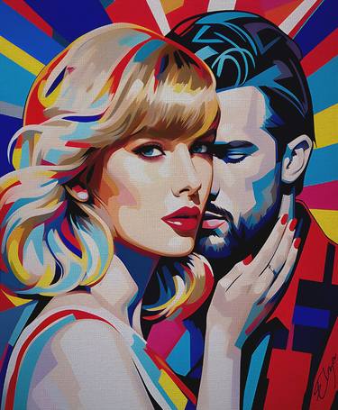 Original Pop Art Pop Culture/Celebrity Painting by Elena Zaharia