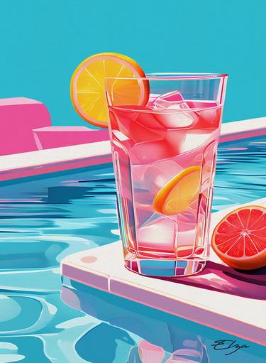 Original Modernism Food & Drink Paintings by Elena Zaharia