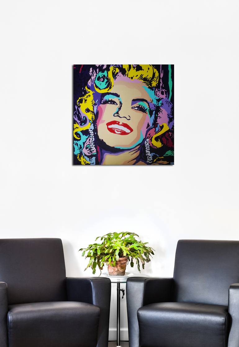 Marilyn Painting by Elena Zaharia | Saatchi Art