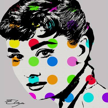 Audrey Hepburn PopArt Portrait thumb