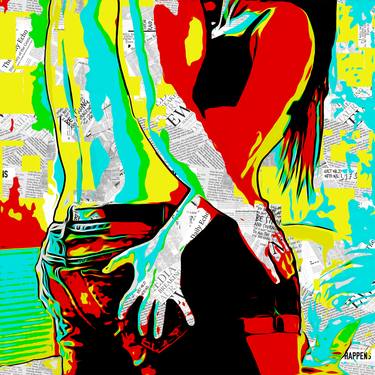 Original Pop Art Erotic Paintings by Elena Zaharia