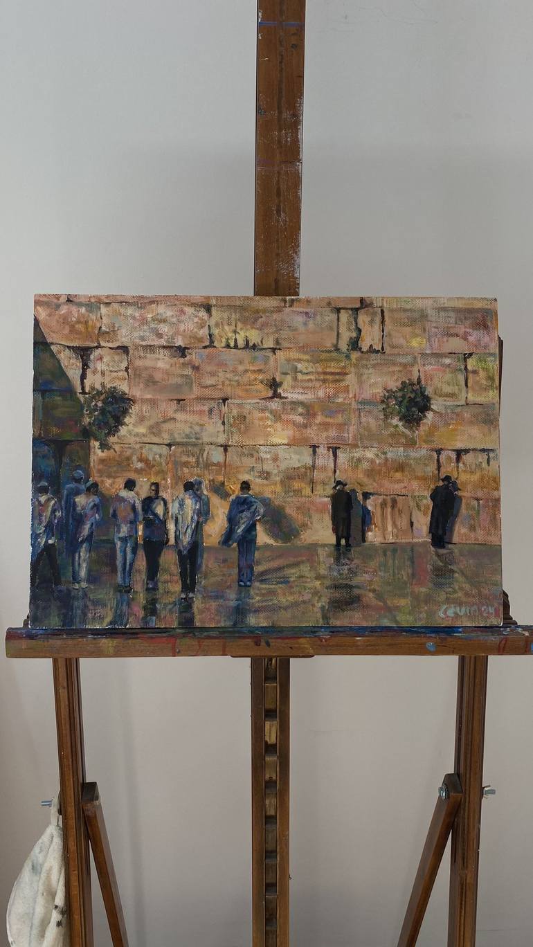 Original Impressionism Religion Painting by ANDREY LEVIN