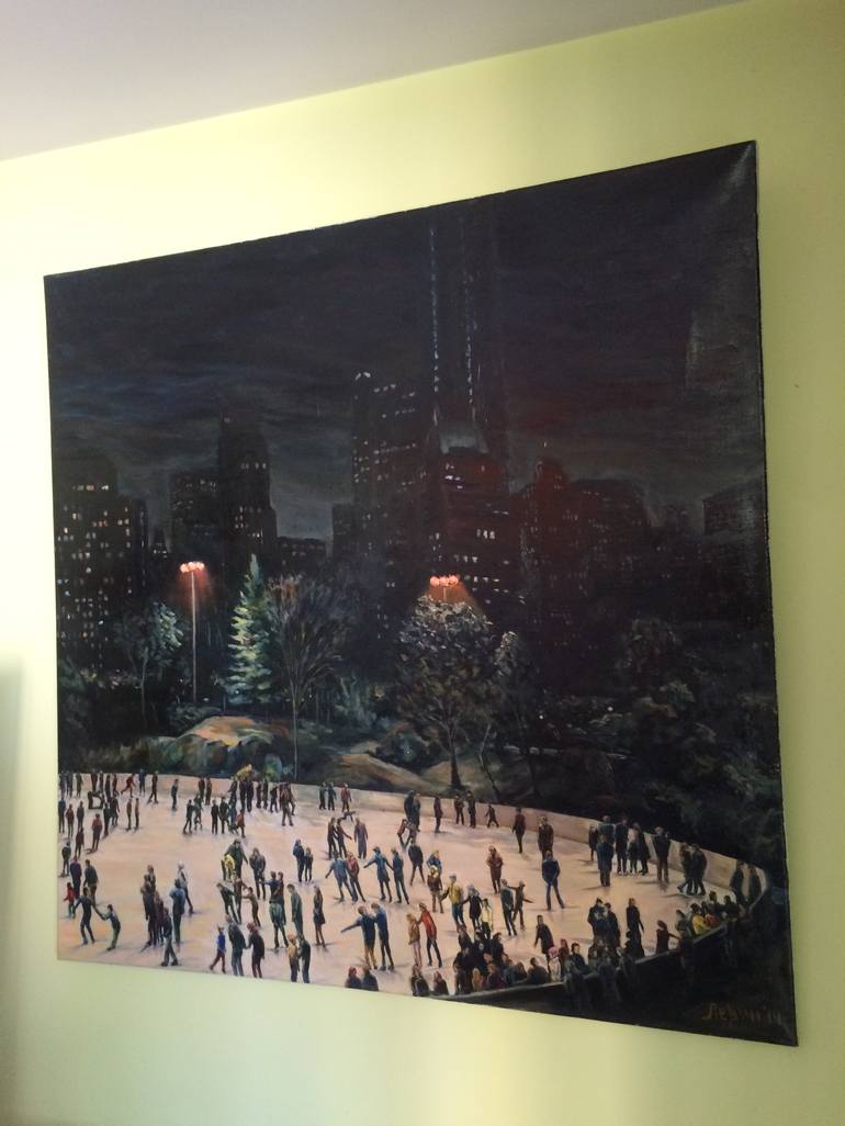 Original Impressionism Cities Painting by ANDREY LEVIN