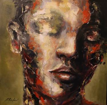 Original Expressionism Portrait Paintings by Mark Padernal