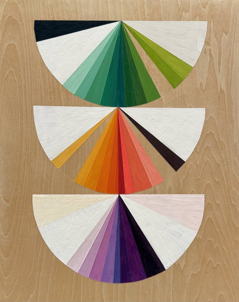 Original Color Field Painting Geometric Paintings by Domenica Brockman