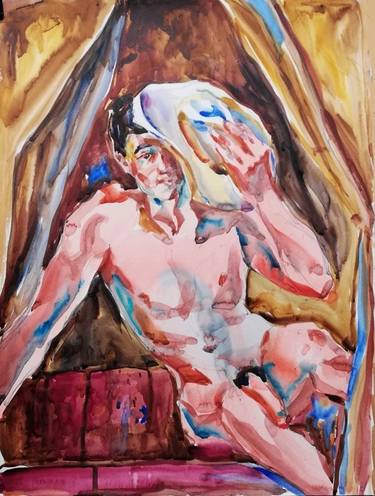 Original Figurative Erotic Paintings by Jelena Djokic