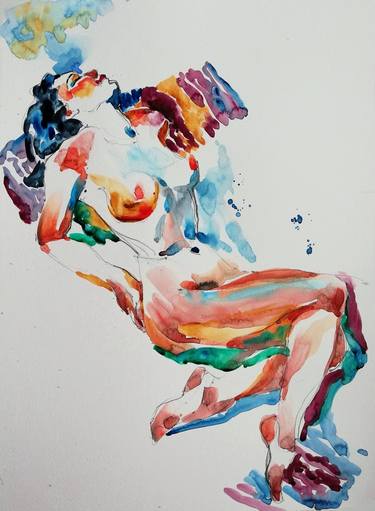 Print of Impressionism Nude Paintings by Jelena Djokic