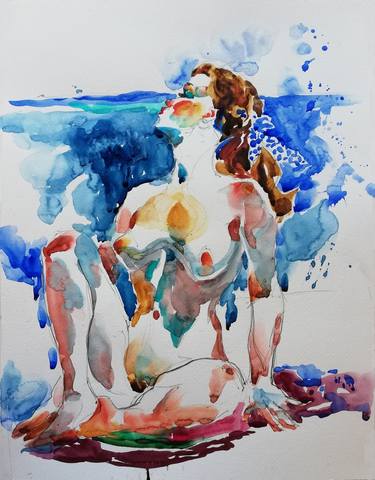 Print of Impressionism Nude Paintings by Jelena Djokic