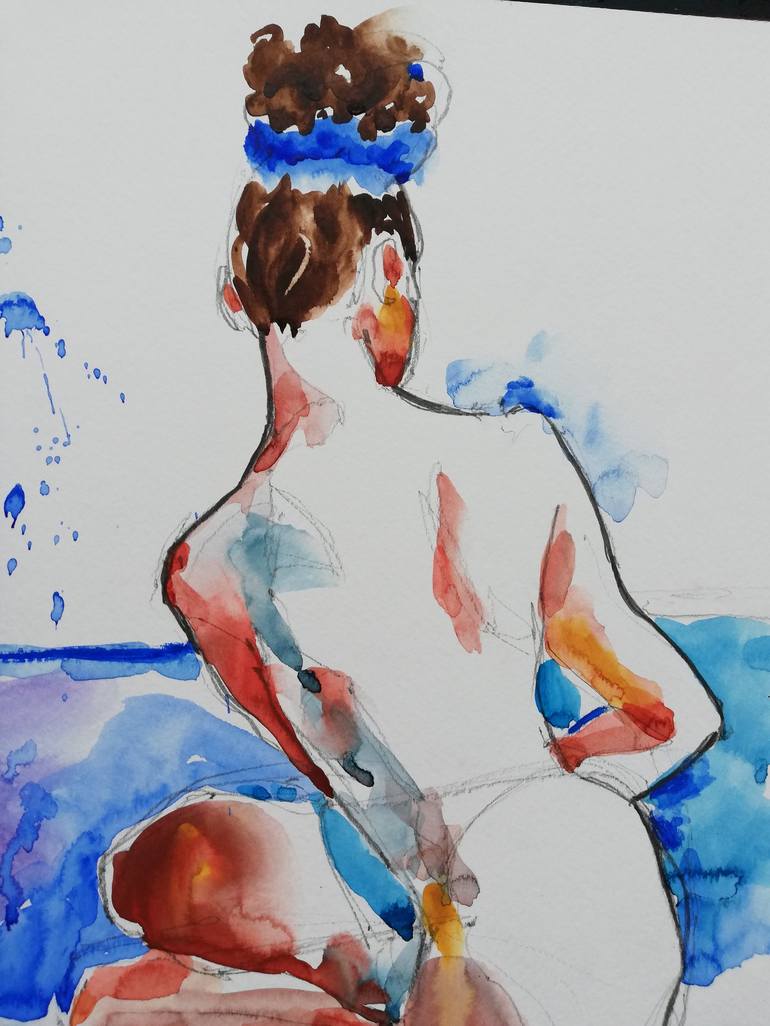 Original Nude Painting by Jelena Djokic