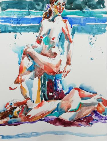 Print of Impressionism Nude Paintings by Jelena Djokic