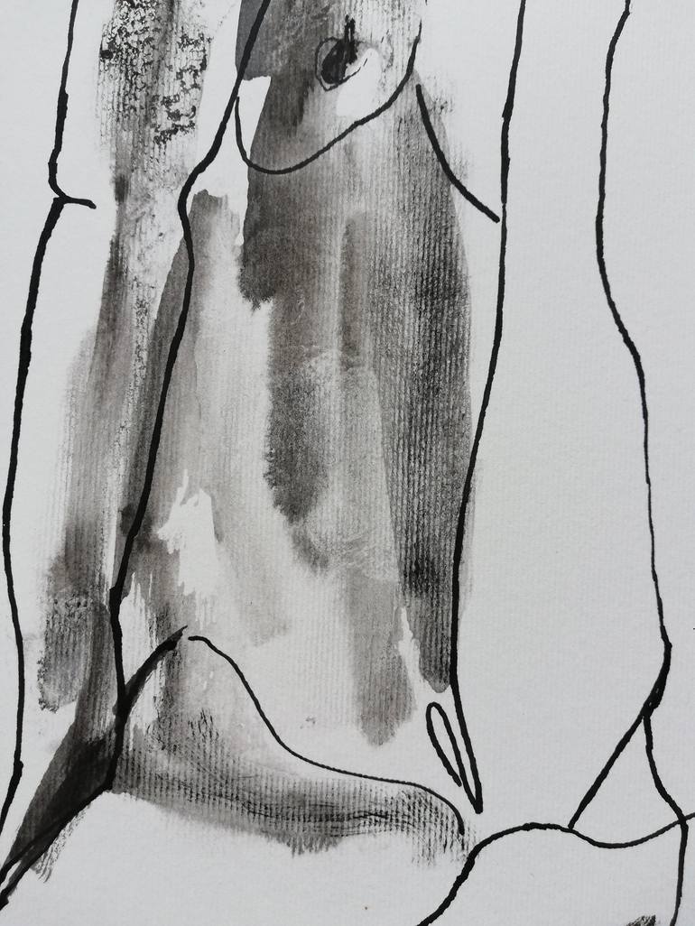 Original Nude Drawing by Jelena Djokic