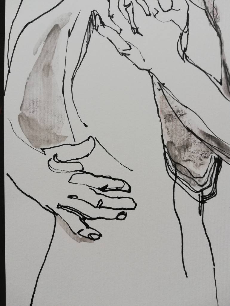 Original Expressionism Love Drawing by Jelena Djokic