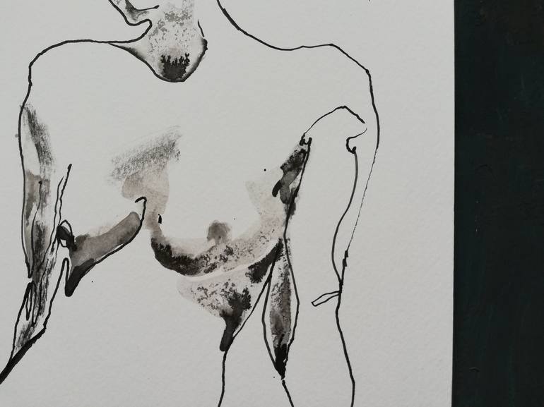 Original Nude Drawing by Jelena Djokic