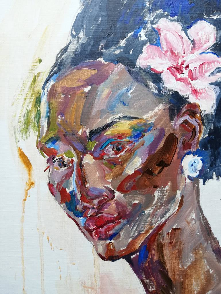 Original Impressionism Portrait Painting by Jelena Djokic