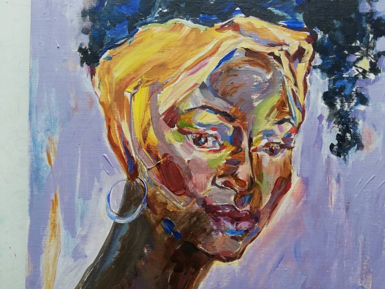 Original Impressionism People Painting by Jelena Djokic