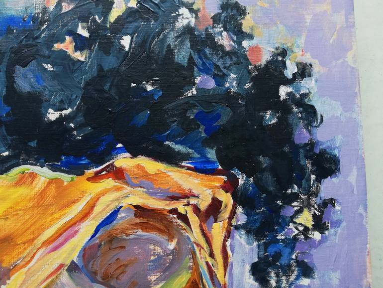 Original Impressionism People Painting by Jelena Djokic