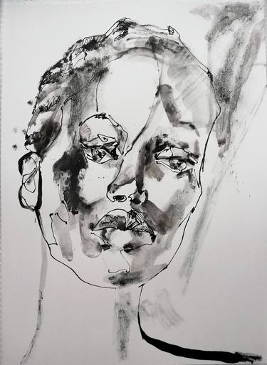 Original Fine Art Portrait Drawings by Jelena Djokic