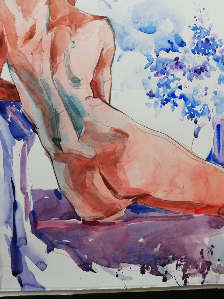 Original Nude Painting by Jelena Djokic