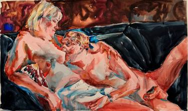 Print of Figurative Erotic Paintings by Jelena Djokic