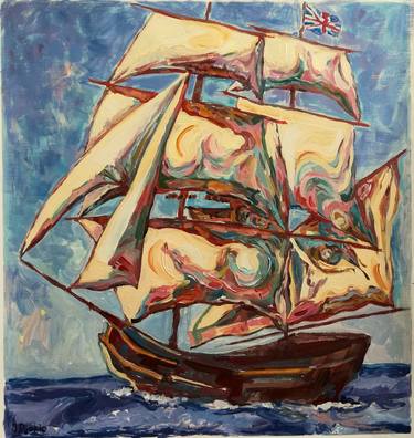 Print of Ship Paintings by Jelena Djokic