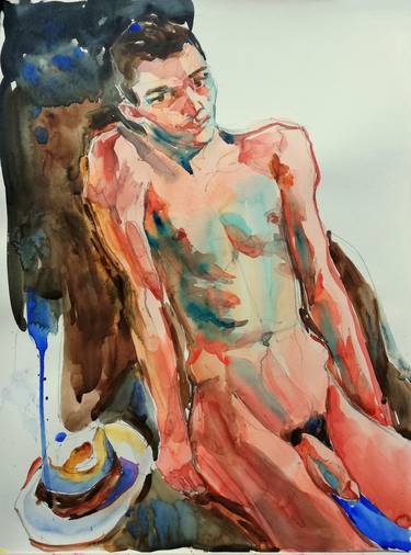 Original Figurative Erotic Paintings by Jelena Djokic