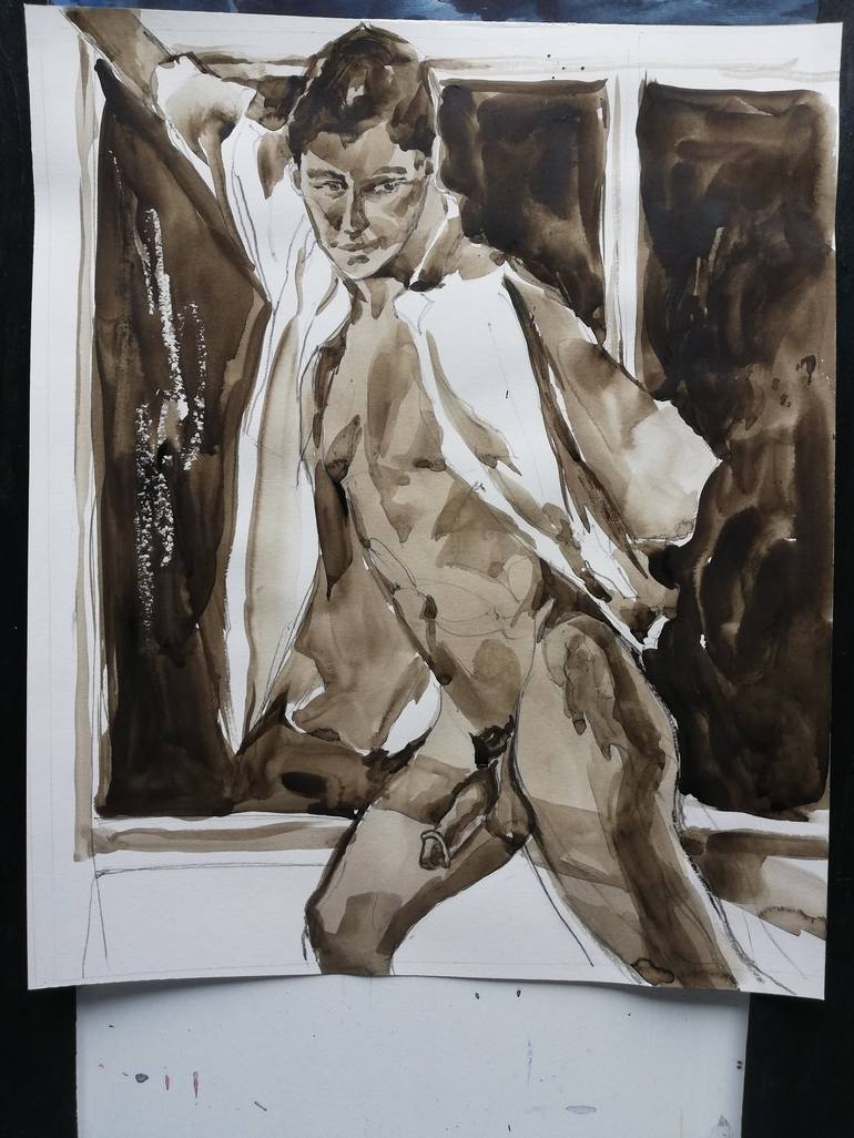 Original Erotic Painting by Jelena Djokic