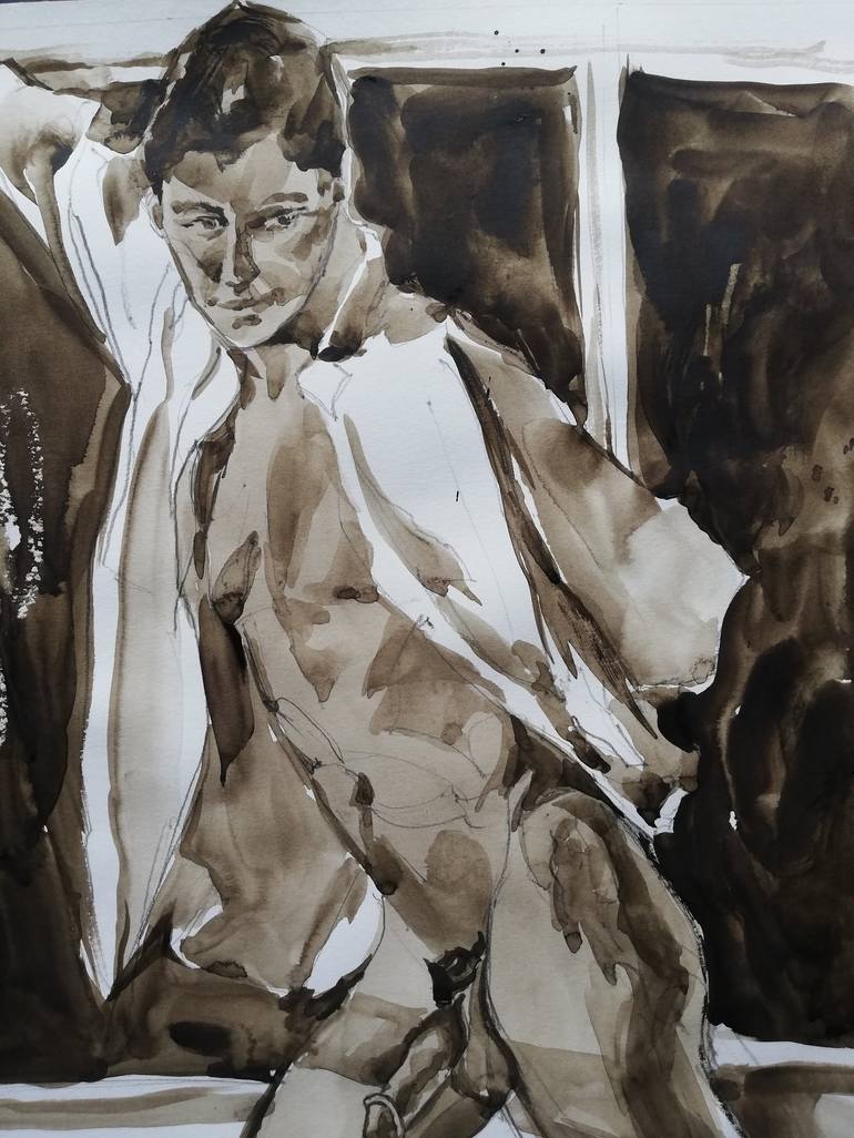 Original Figurative Erotic Painting by Jelena Djokic