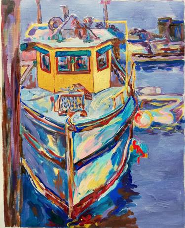 Original Boat Paintings by Jelena Djokic
