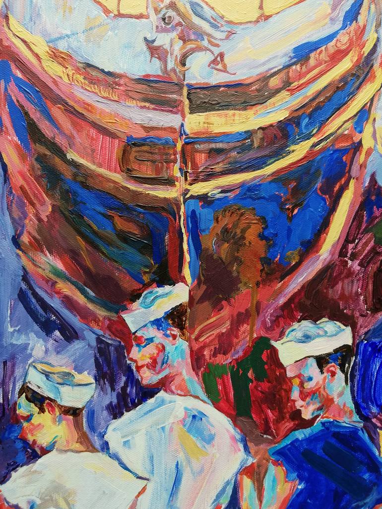 Original Boat Painting by Jelena Djokic