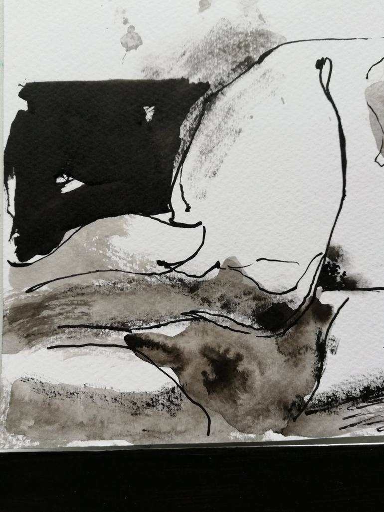 Original Black & White Nude Drawing by Jelena Djokic