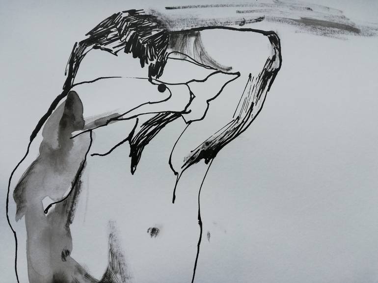 Original Erotic Drawing by Jelena Djokic