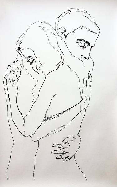 Print of Figurative Love Drawings by Jelena Djokic