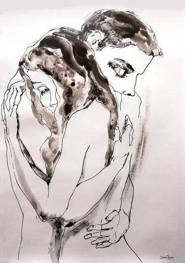 Original Figurative Nude Drawings by Jelena Djokic