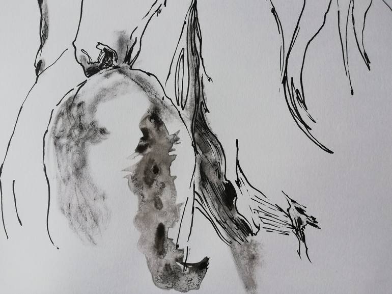Original Impressionism Horse Drawing by Jelena Djokic
