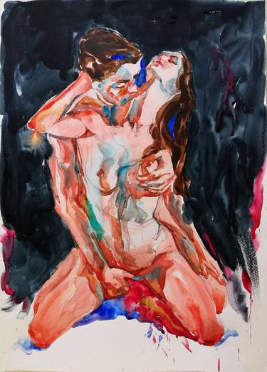 Original Impressionism Erotic Paintings by Jelena Djokic