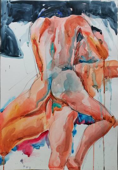 Original Figurative Erotic Paintings by Jelena Djokic