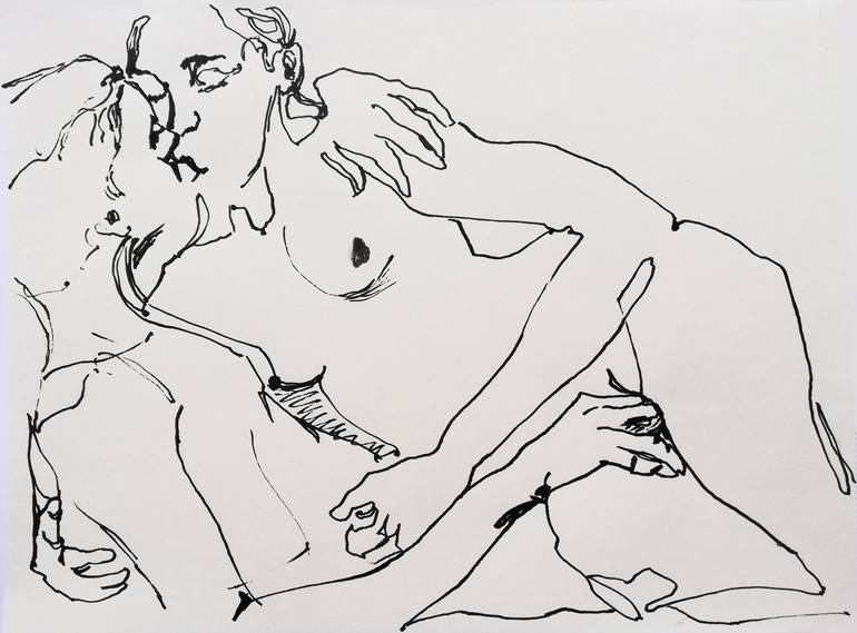 Print of Figurative Erotic Drawings by Jelena Djokic