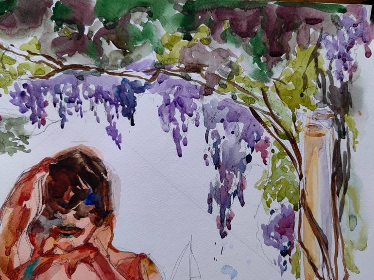 Original Impressionism Nude Painting by Jelena Djokic