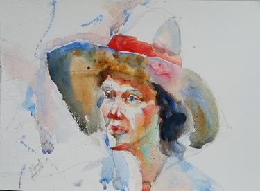 Original Expressionism People Paintings by Jelena Djokic