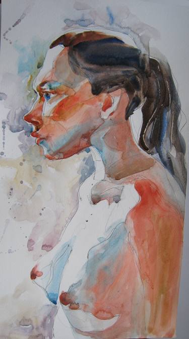 Original Expressionism Portrait Paintings by Jelena Djokic