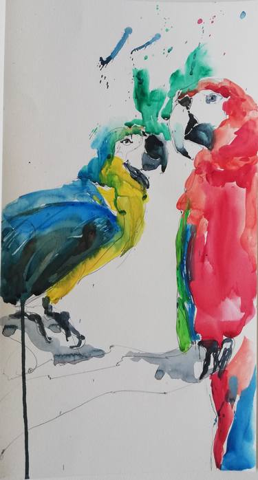 Original Expressionism Animal Paintings by Jelena Djokic