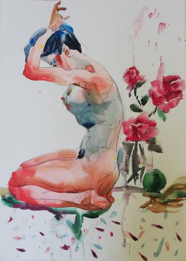 Original Figurative Nude Paintings by Jelena Djokic