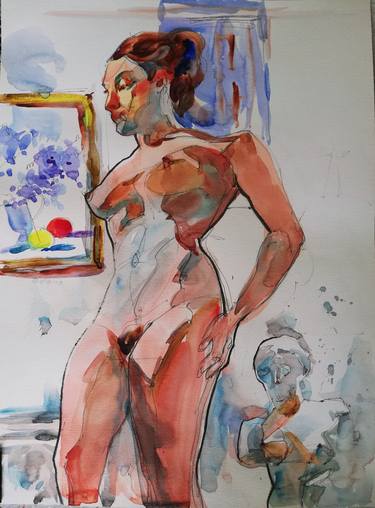 Original Expressionism Nude Paintings by Jelena Djokic