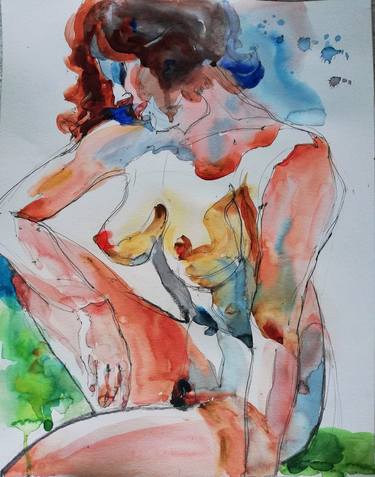 Original Figurative Nude Paintings by Jelena Djokic