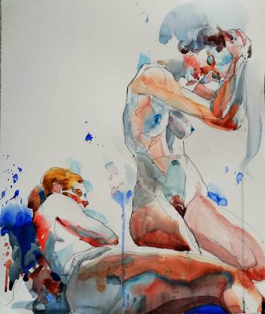 Original Figurative Nude Paintings by Jelena Djokic