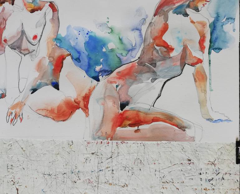 Original Figurative Nude Painting by Jelena Djokic