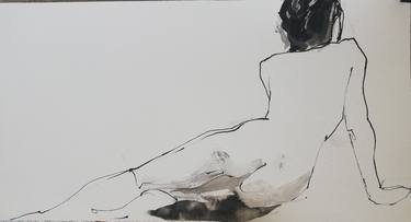 Print of Expressionism Nude Drawings by Jelena Djokic